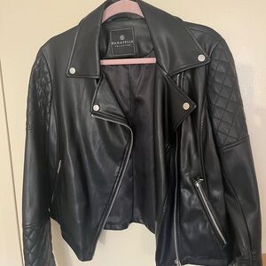 Bagatelle faux-leather moto jacket